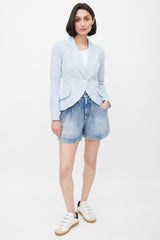 Smythe Stripe One Button Blazer