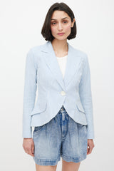 Smythe Stripe One Button Blazer