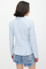 Smythe Stripe One Button Blazer