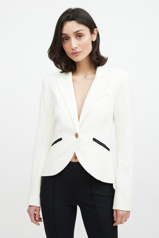Smythe Lace One Button Blazer