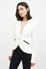 Smythe Lace One Button Blazer