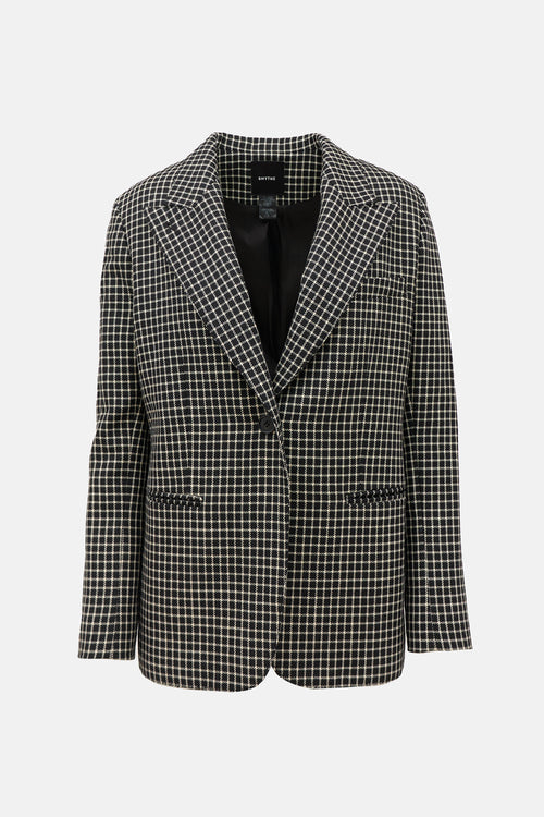 Smythe Wool Check Blazer