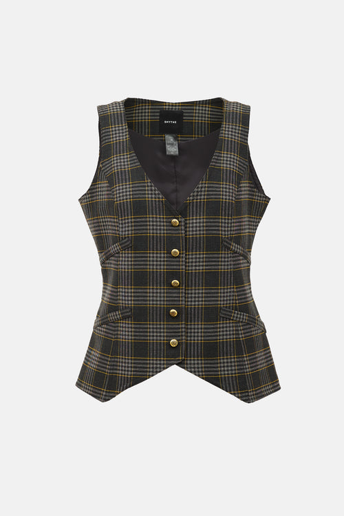Smythe Wool Check Vest