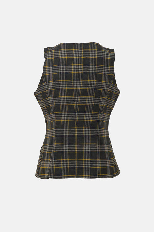Smythe Wool Check Vest