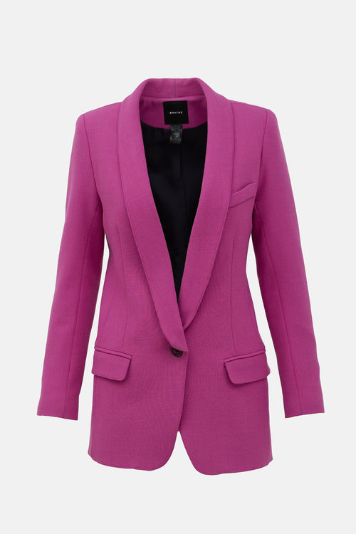 Smythe Wool Long Shawl Blazer