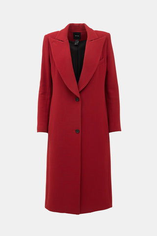 Smythe Wool Peaked Lapel Coat