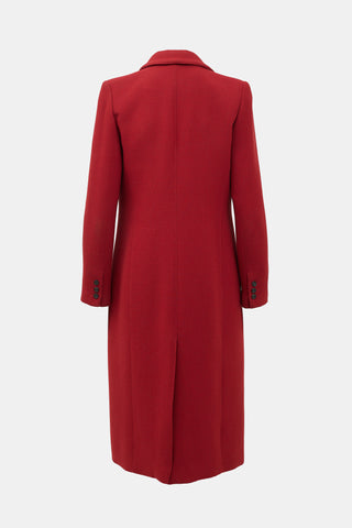 Smythe Wool Peaked Lapel Coat