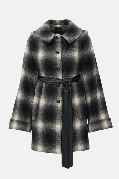 Smythe Wool Plaid Belted Jacket