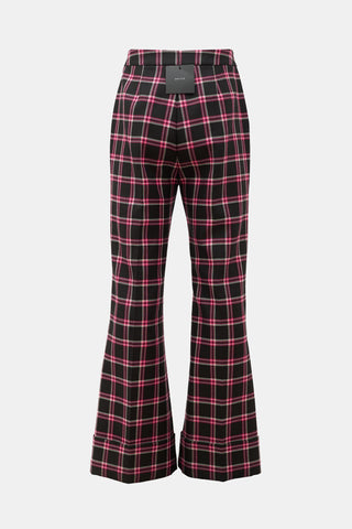 Smythe Wool Plaid Cuffed Trouser