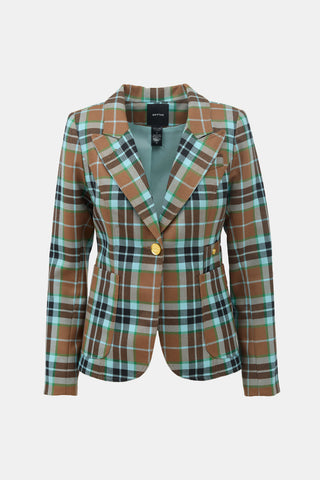 Smythe Wool Plaid Dutchess Blazer