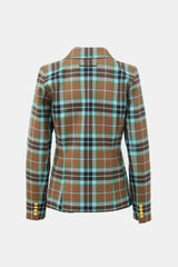 Smythe Wool Plaid Dutchess Blazer