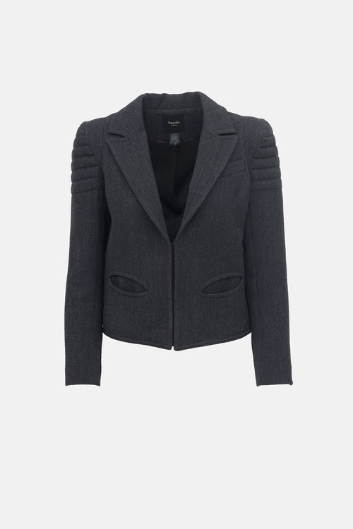 Smythe Wool Structured Moto Jacket