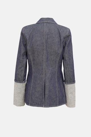 Smythe Denim Cuffed Blazer