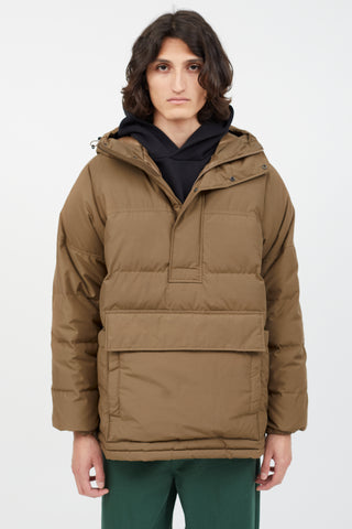Snow Peak Brown Down Anorak Puffer Jacket