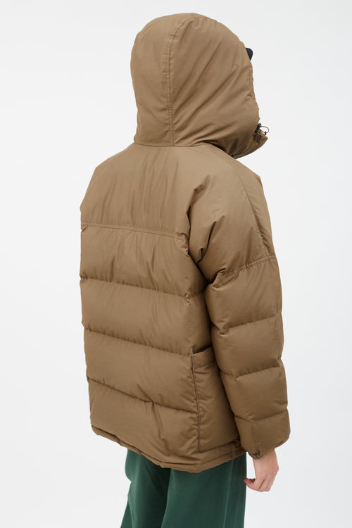 Snow Peak Brown Down Anorak Puffer Jacket