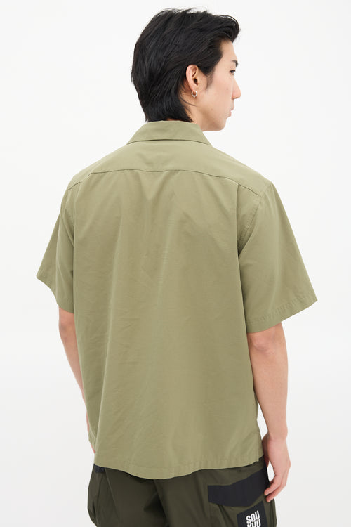 Snow Peak Green Perforated Short Sleeve Shirt