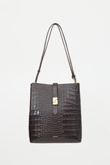 Soeur Embossed Leather Bello Bag