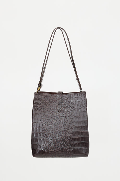 Soeur Embossed Leather Bello Bag