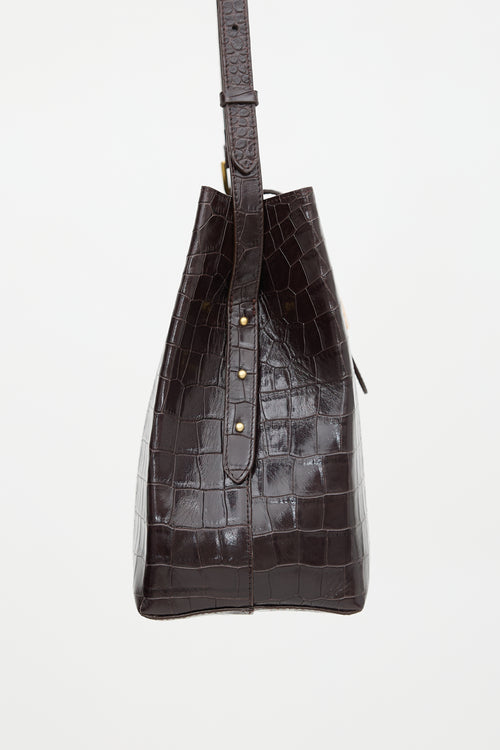 Soeur Embossed Leather Bello Bag