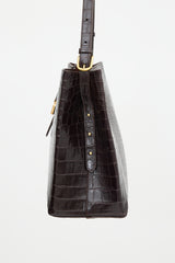 Soeur Embossed Leather Bello Bag