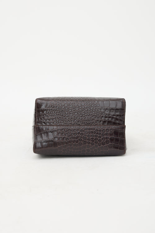 Soeur Embossed Leather Bello Bag