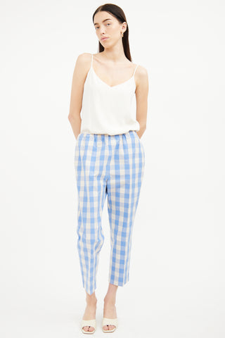 Sofie D'Hoore Blue & Cream Check Pant