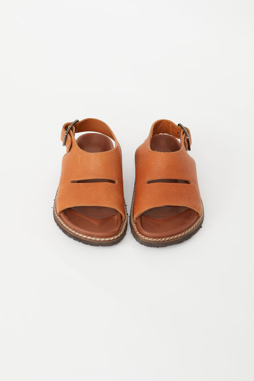 Sofie D'Hoore Brown Leather Future Strap Mule