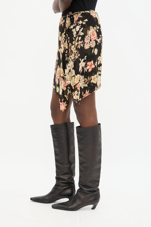 Sonia Rykiel Floral Wrap Skirt