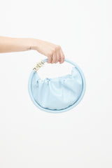 Sonia Rykiel Blue & Gold Vinyl Domino Bag