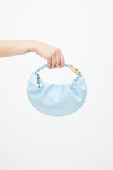 Sonia Rykiel Blue & Gold Vinyl Domino Bag