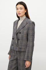 Sonia Rykiel Grey & Multicolour Glencheck Wool Suit
