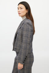 Sonia Rykiel Grey & Multicolour Glencheck Wool Suit