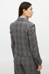 Sonia Rykiel Grey & Multicolour Glencheck Wool Suit