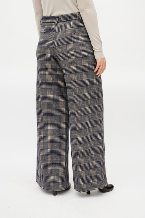 Sonia Rykiel Grey & Multicolour Glencheck Wool Suit