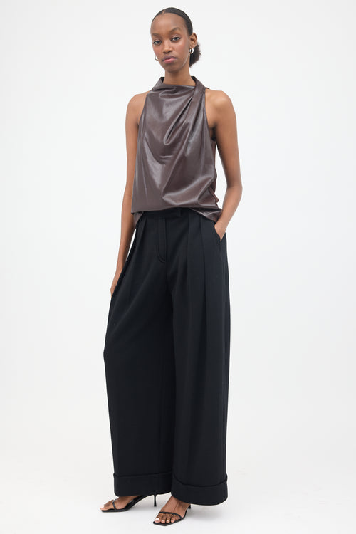Sonia Rykiel Pleated Wide Leg Trouser