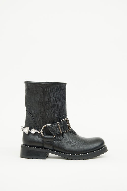 Sophia Webster Black Blake Ankle Boot