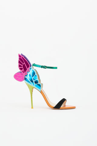Sophia Webster Metallic Leather Wing Sandal