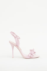 Sophia Webster Pink Floral Applique Heel