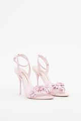 Sophia Webster Pink Floral Applique Heel