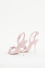 Sophia Webster Pink Floral Applique Heel