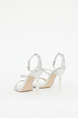 Sophia Webster Silver Pearl Bridal Heel