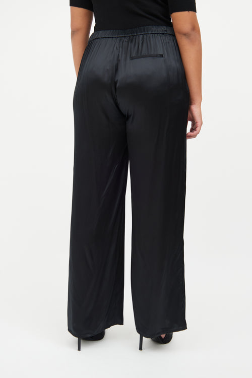 Sophie Grace Black Satin Naomi Pant