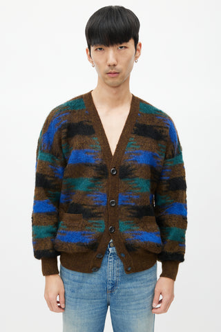 Missoni Brown & Multicolour Mohair Cardigan