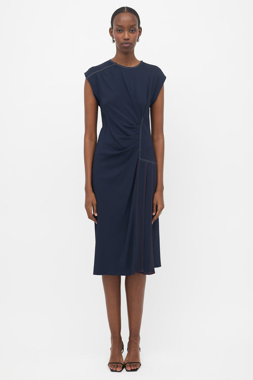 Sportmax Asymmetrical Midi Dress
