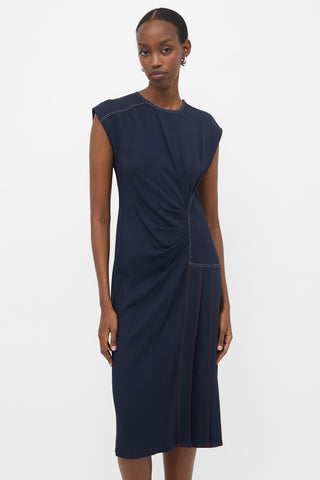 Sportmax Asymmetrical Midi Dress