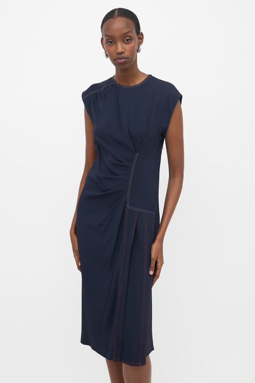 Sportmax Asymmetrical Midi Dress