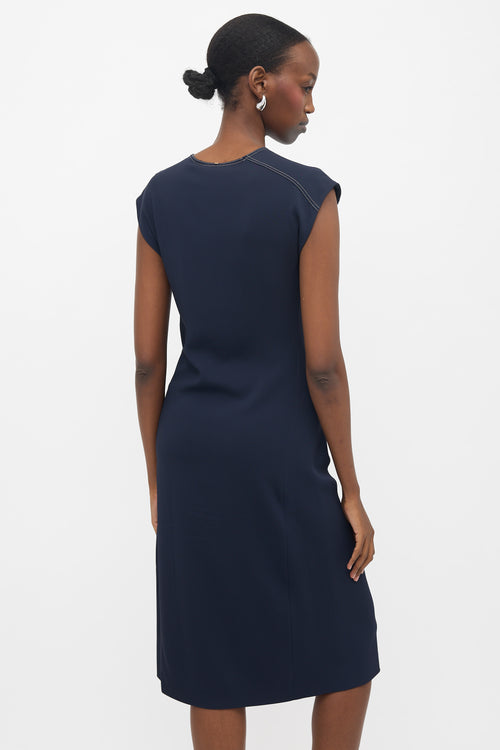 Sportmax Asymmetrical Midi Dress