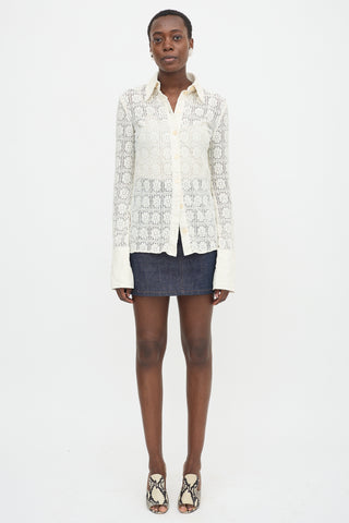 Sportmax Floral Lace Sava Shirt