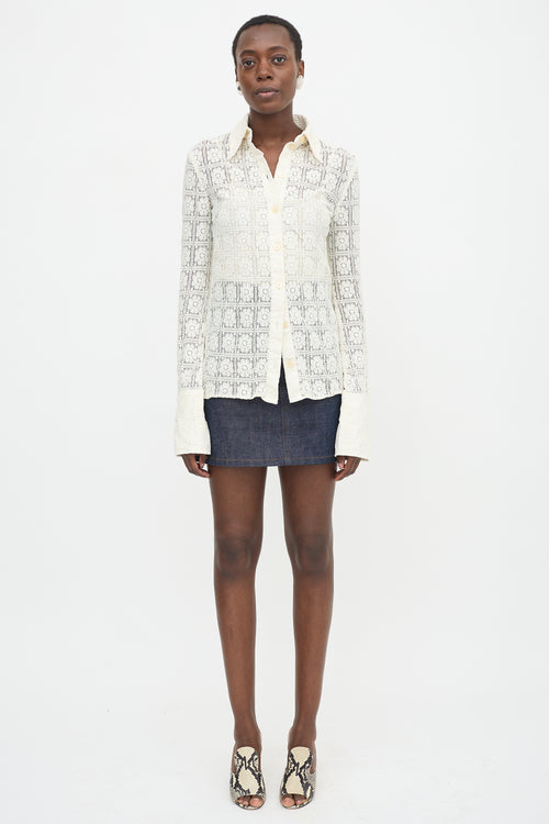 Sportmax Floral Lace Sava Shirt