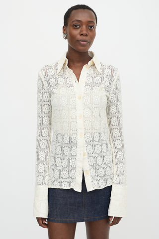 Sportmax Floral Lace Sava Shirt